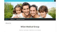Desktop Screenshot of milanmedicalgroupqc.com